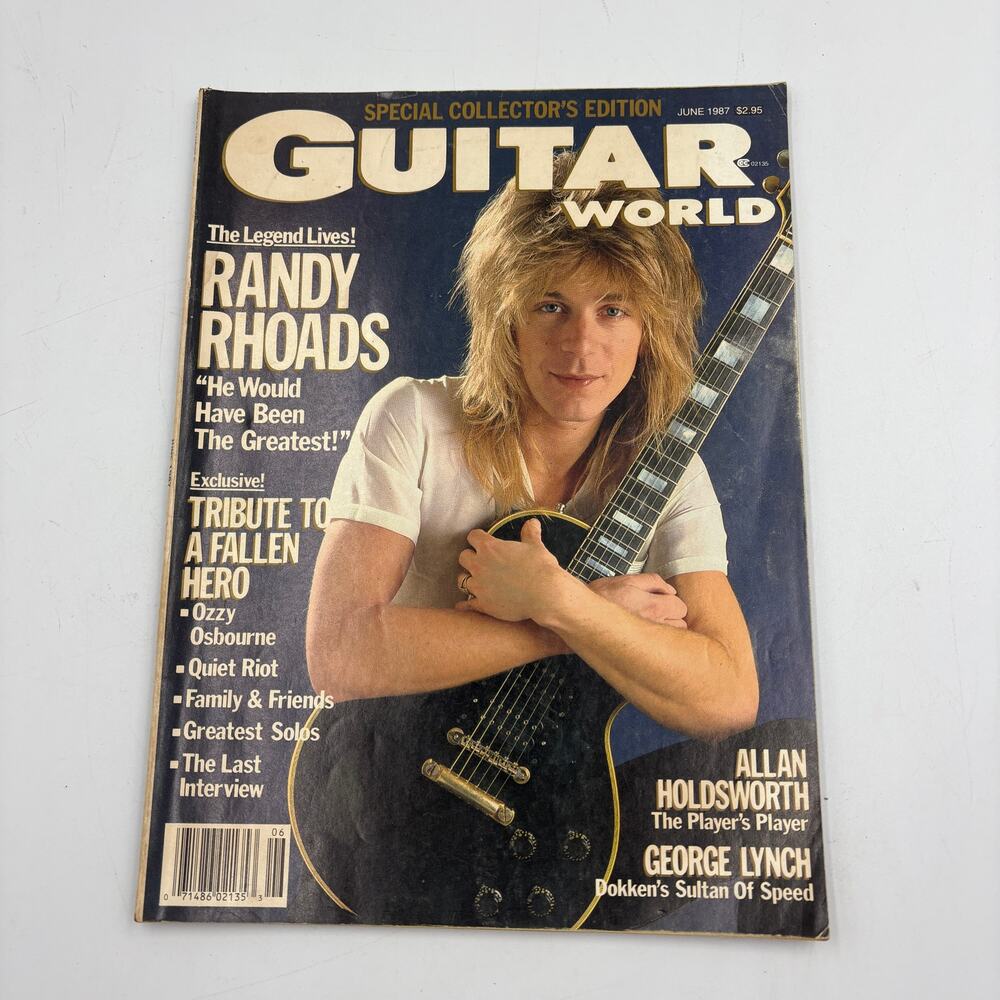 Guitar World June 1987 Randy Rhoads Tribute Ozzy Osbourne Collector's Edition